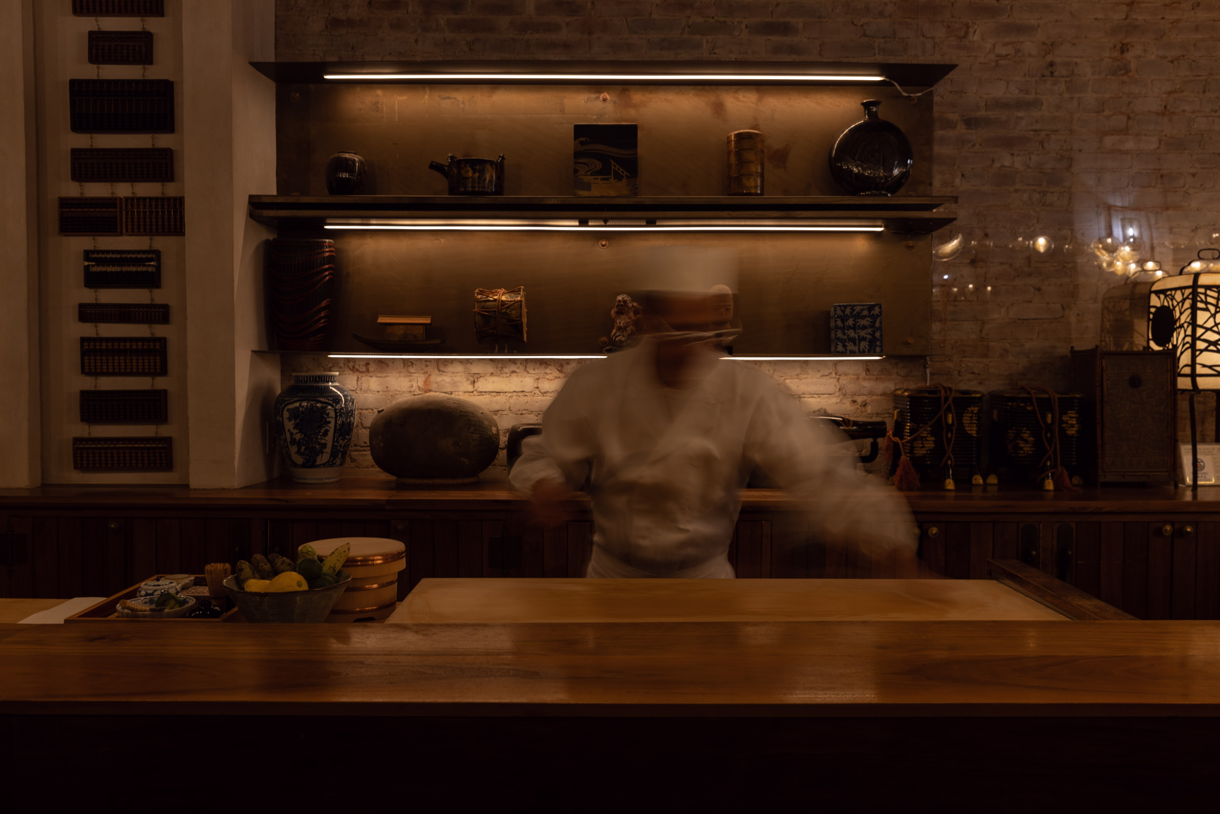 Chef Ren al bancone